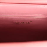 Vintage Chanel Large Kelly Pink Lambskin Gold Hardware