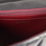 Vintage Chanel Jumbo Classic Single Flap Bag Black Lambskin Tortoiseshell Bakelite Hardware