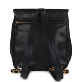 Vintage Chanel Medium CC Backpack Black Caviar Gold Hardware