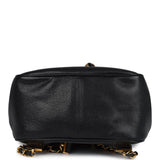 Vintage Chanel Medium CC Backpack Black Caviar Gold Hardware