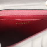 Vintage Chanel Jumbo Classic Mademoiselle Vertical Flap Black Lambskin Gold Hardware