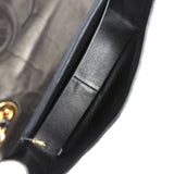 Vintage Chanel Maxi Classic Chain Around Single Flap Bag Black Patent Gold Hardware