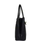 Vintage Chanel Large Kelly Black Caviar Gold Hardware