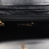 Vintage Chanel Large Kelly Black Caviar Gold Hardware