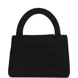 Vintage Chanel Large Kelly Rope Black Woven Gold Hardware