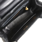 Vintage Chanel Large Kelly Rope Black Woven Gold Hardware