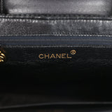 Vintage Chanel Large Kelly Rope Black Woven Gold Hardware