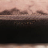 Vintage Chanel Wicker Picnic Basket Handbag Dark Brown Lambskin and Wicker Gold Hardware