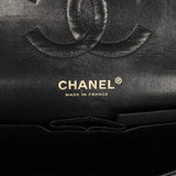 Vintage Chanel Medium Classic Double Flap Bag Black Caviar Gold Hardware