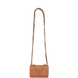Chanel 19 Wallet On Chain WOC Brown Shiny Lambskin Mixed Metal Hardware
