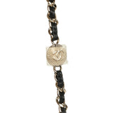 Chanel Wallet On Chain WOC Black Lambskin Light Gold Hardware
