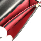 Chanel 19 Wallet On Chain WOC Black Shiny Lambskin Mixed Metal Hardware