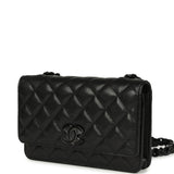 Chanel Wallet On Chain WOC So Black Caviar Black Hardware