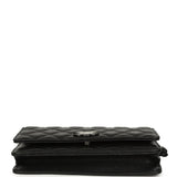 Chanel Wallet On Chain WOC So Black Caviar Black Hardware