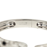 Cartier Panthere De Cartier Medium Half-Pave Bracelet Onyx & Diamonds 18K White Gold Hardware