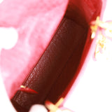 Pre-owned Christian Dior Mini Lady Bag Burgundy Ostrich Gold Hardware