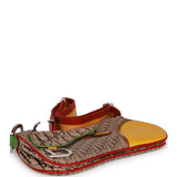 Pre-owned Christian Dior Saddle Bag Rasta Trotter Canvas Silver Hardware