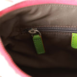 Pre-owned Christian Dior Saddle Bag Rasta Trotter Canvas Silver Hardware