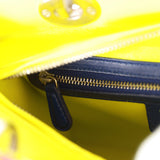 Pre-owned Christian Dior Medium Lady Dior Tricolor Cannage Lambskin Silver Hardware