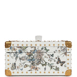 Christian Dior Micro Lady Dior with Small Trunk Multicolor Embroidered Calfskin Light Gold Hardware