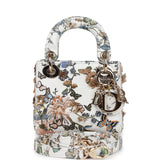 Christian Dior Micro Lady Dior with Small Trunk Multicolor Embroidered Calfskin Light Gold Hardware