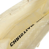 Pre-owned Christian Dior "3D Macrame D-Lace Butterfly" Medium Book Tote Ivory and Black Embroidered Canvas