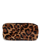 Vintage Fendi Leopard Mini Mama Bag Brown and Black Ponyhair Gold Hardware