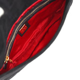 Vintage Fendi Baguette Bag Black Suede Gold Hardware