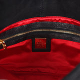 Vintage Fendi Baguette Bag Black Suede Gold Hardware