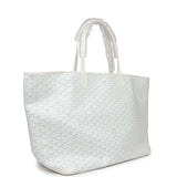 Goyard Goyardine White Artois GM Tote Bag Palladium Hardware