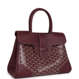 Goyard Saigon Tote Burgundy Goyardine Canvas Palladium Hardware