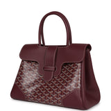 Goyard Saigon Tote Burgundy Goyardine Canvas Palladium Hardware