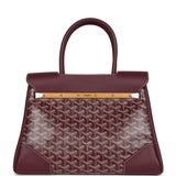 Goyard Saigon Tote Burgundy Goyardine Canvas Palladium Hardware