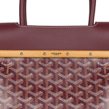 Goyard Saigon Tote Burgundy Goyardine Canvas Palladium Hardware