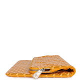 Goyard Sainte Marie GM Foldable Clutch Yellow Goyardine Canvas & Chevroches Calfskin Palladium Hardware