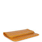 Goyard Sainte Marie GM Foldable Clutch Yellow Goyardine Canvas & Chevroches Calfskin Palladium Hardware