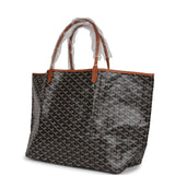 Goyard Goyardine Black Saint Louis GM Tote Bag Palladium Hardware