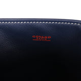 Goyard Goyardine Anjou Navy Mini Tote Bag Palladium Hardware