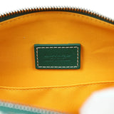 Goyard Goyardine Green Boeing Toiletry 25 Bag Palladium Hardware