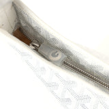 Goyard Goyardine White Boheme Hobo Bag Palladium Hardware
