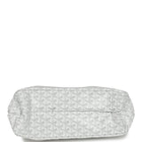 Goyard Goyardine White Boheme Hobo Bag Palladium Hardware