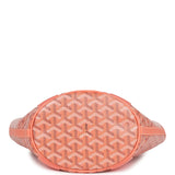 Goyard Goyardine Belharra PM Coral Tote Palladium Hardware