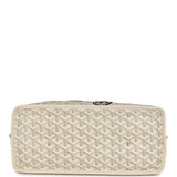 Goyard Goyardine Sand Anjou PM Embroidered Seahorse Bag Palladium Hardware