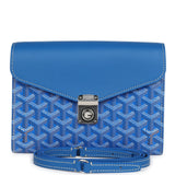 Goyard Goyardine Sky Blue Chypre Wallet-Pouch Palladium Hardware