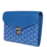 Goyard Goyardine Sky Blue Chypre Wallet-Pouch Palladium Hardware