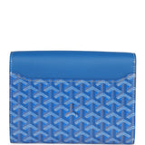 Goyard Goyardine Sky Blue Chypre Wallet-Pouch Palladium Hardware