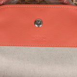 Goyard Aligre Bag Raffia Net with Coral Goyardine Palladium Hardware