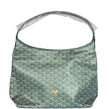 Goyard Goyardine Pearly Green Boheme PM Hobo Bag Palladium Hardware