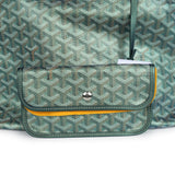 Goyard Goyardine Pearly Green Boheme PM Hobo Bag Palladium Hardware