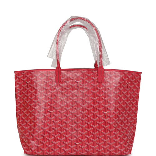 Goyard Goyardine Fuchsia  Saint Louis PM Tote Bag Palladium Hardware